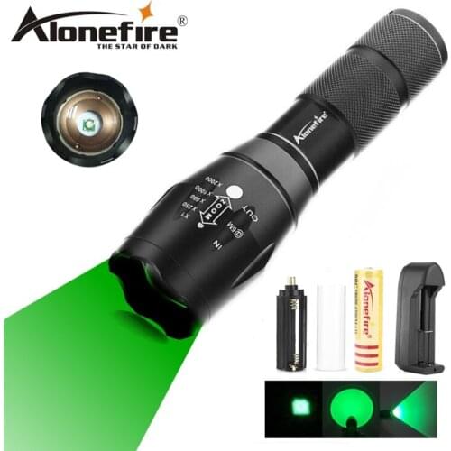 AloneFire E17 Tactical Flashlight XPE Green LED Torch Flash Light Lantern For Fishing Hunting Flash lamp lanterna torch
