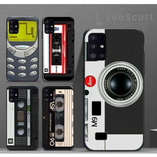 Vintage Magnetic audio tape Phone Cases For Samsung A50 A51 A71 A31 A21S S8 S9 S10 S20 S21 Plus Fe Ultra 4G 5G