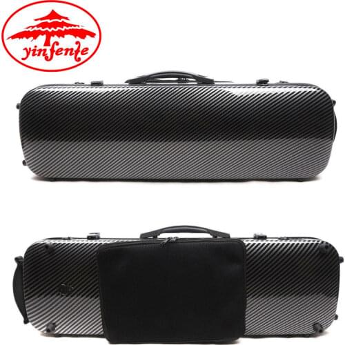 4/4 Violin Case Mixed Carbon Fiber Violin Box Music Sheet Bag Black Strong #US