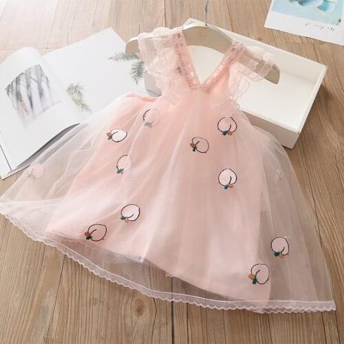 Baby Lace Dress 2020 Summer New Girls' Clothing Childrens Vest Dress