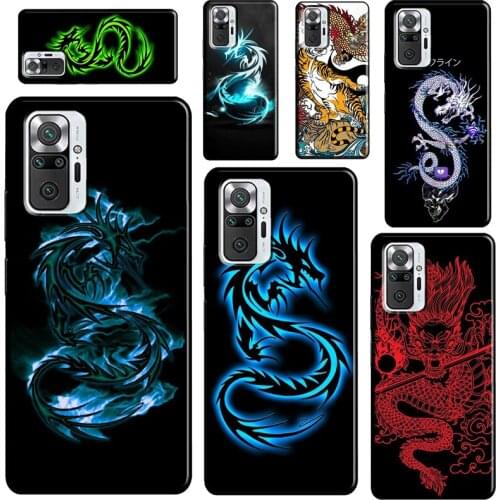 Ancient Japanese Dragon For Xiaomi Redmi Note 10 Pro Note 9 Pro 8T 9S Note 8 Pro Phone Case For Redmi 9 9C 9T 9A