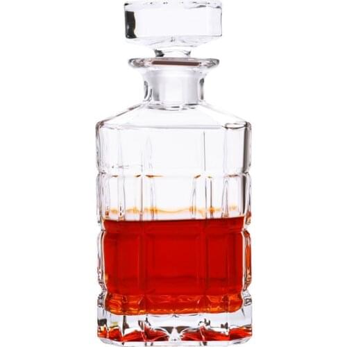 European vintage crystal glass frosted cork wine bottle spirits bottle vodka whisky decanter