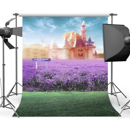 Mehofoto Fantasy Lavender Backdrop for Photography Castle Photo Booth Background for Photographers Studio CM-5062