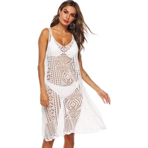 H80&S90 New Regular & Plus Size Sexy Cover Up Bikini Women Swimsuit Bathing Beachwear Lace Up Swimwear See Through Beach Dress