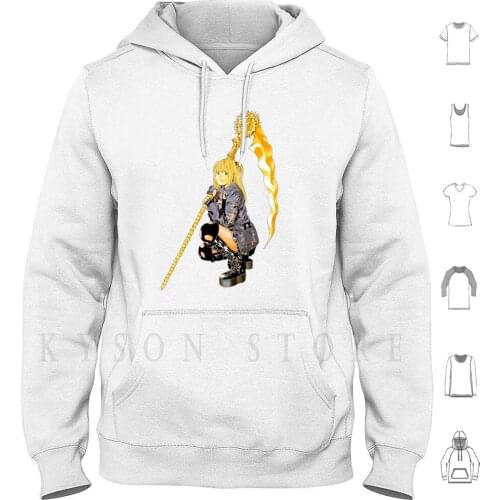 Misa Hoodie long sleeve Cotton Anime Deathnote Death Note Misa Misa Amane Anime Manga Cheap Weeb Waifu