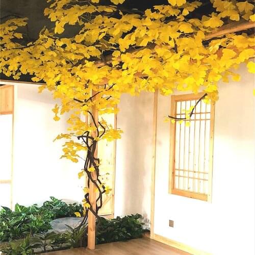 12pcs/lot Plants Indoor Outdoor Fake Flower Leaf Foliage Bush Home Office Garden Decor Artificial Green Leave Plant Decoration
