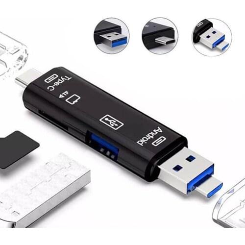 Card Reader USB 2.0 Type C To SD Micro SD TF Adapter For Laptop Accessories OTG Card Reader Smart Memory SD Card Reader