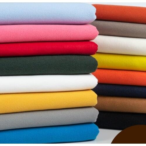 50x150cm Cashmere Coat Fabric Winter Imitation Wool Cloth Double-sided Fashion Solid Color Handmade Sewing For Women Coat