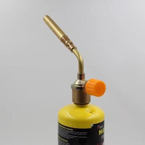 Brass welding torch MAPP propane gas self ignition trigger style heating solder burner welding plumbing nozzle
