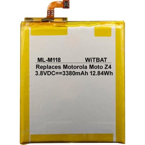 3.8V 3380mAh Li-ion Battery Suitable for Moto Z4 XT1980 smartphone battery Rechargeable Replacement KZ40