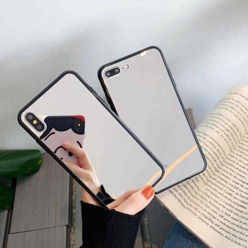 Fashion Girl Mirror Case Redmi Note 8T 8 7 Pro 7 7A 6A 5A 5 Plus Drop-Proof Mirror Cover for Xiaomi Mi 9T 9 SE 10 8 8A 6 Pro