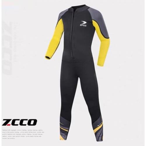 2.5MM Neoprene Long Sleeves Wetsuits Kids Swimwears Diving Suits Boys Surfing Children Rash Guards Snorkel Wetsuit