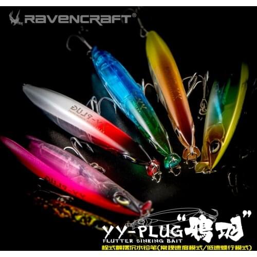 2020 new YY-PLUG sinking pencil lure stickbait 67mm/10g fishing wobblers slow sink hard minnow bait for trout perch fish