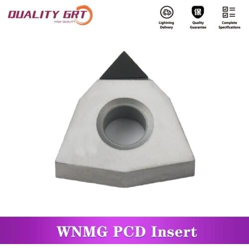 Q.Grt Diamond Insert WNMG080408 WNMG080404 Turning Tools CNC Lathe Carbide Insert For Turning Aluminum Brass PCD Insert CBN