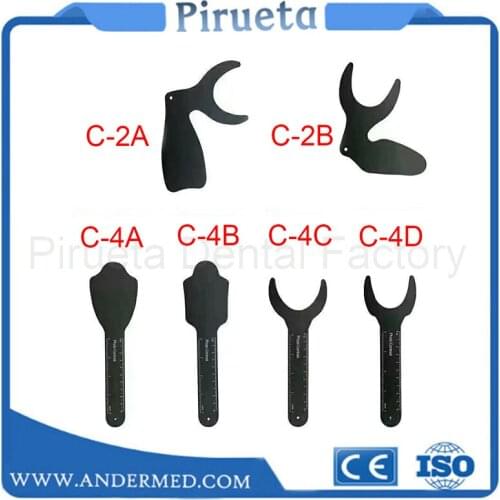 Free Shipping 1PCS Dental Orthodontic Black Background Photo Image Contrast Board Oral Cheek Plate With Scale Mark Autoclavable