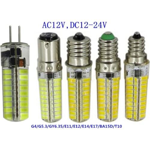 G5.3 24V LED E11 12V E12 24V E14 led GY6.35 12V constant current Silicone LED 24V E17 12V E14 BA15D 12V BA15S 24V LED E11