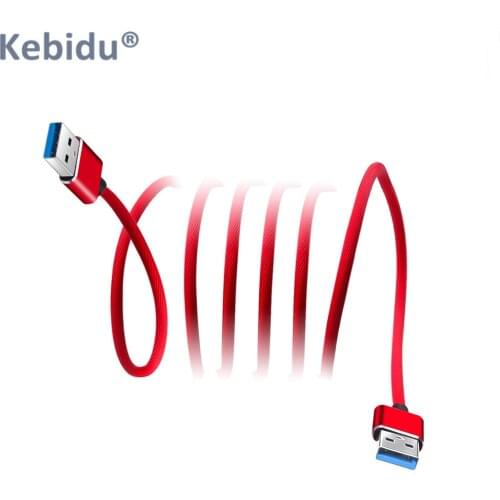 Kebidu USB 2.0 Extension Cable 1m USB to USB Cable Type A Male to Male for External Hard Disk Car Speaker Laptop Cooler
