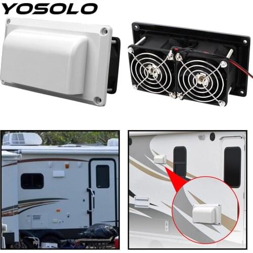 For Camper Trailer Motorhome Boat Marine Yacht Car Accessories Exhaust Fan Caravan Side Air Vent Ventilation 12V 25W