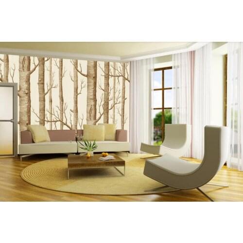 Vintage Forest Hand Painting Wallpaper Retro Mural 3D Printed Photo Wall Paper for Bedroom Landscape Contact Paper Custom