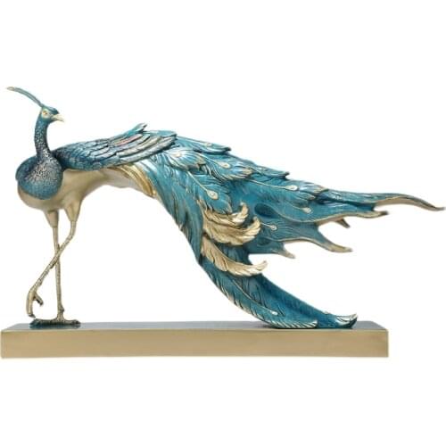 TT Custom Baicai Return Peacock Open Screen Pure Copper Decoration New Chinese Style Fortune Furnishings Living Room Entrance