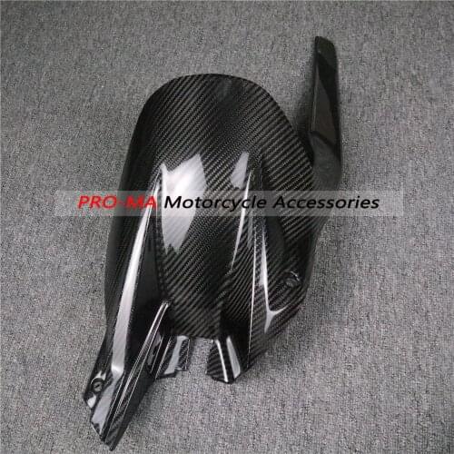Rear Fender(Rear Hugger with Chain Guard Cover) in Carbon Fiber For KTM 1290 Super Duke R 2014-2016 twill glossy weave