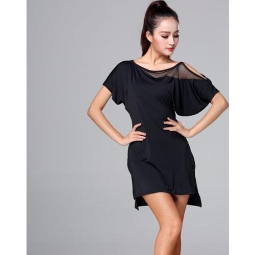 2021 SONGYUEXIA NEW Latin Dance Dress Summer Short Sleeve Women Training Performance Wear Practice Clothes Ballroom Costumes