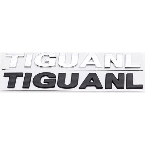 1pcs 3D newest TIGUANL metal Car logo trademark sticker Rear Bumper tail door trunk sticker car rear Emblem sticker Accessories