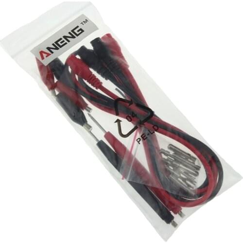 16pcs/Set Multifunction Digital Multimeter Probe Test Lead Cable Alligator Clip