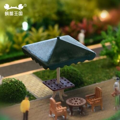 2pcs DIY Model Train Railway Parasol Sun umbrella Miniature model 1:75 1:100 1:150 1:200 OO TT N Z Scale Model building