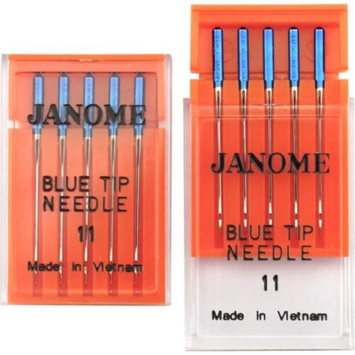 Sewing Needles 10 PCS Blue Tip Blue Stitch Needles Size 11 Number 990311000 for Janome 990311000