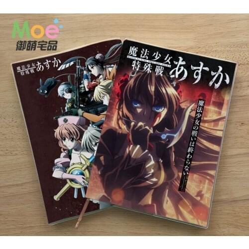Anime Magical Gril SPEC-OPS Asuka Figure Student Writing Paper Notebook Delicate Eye Protection Notepad Diary Memo Gift