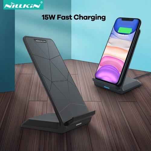 Nillkin Fast Wireless Charger Stand Wireless Charging Pad for iPhone 11 12 X 6 6s 7 8 Plus 10 Samsung S6 S7 Edge S8 Plus Note 8