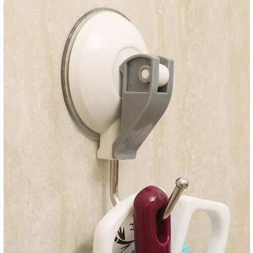 2KG Max Payload Large Suction Cup Hangers Hooks Vacuum Sticker Hooks Wall Door Tools Hooks Bathroom Strong Storage Sucker X3T6