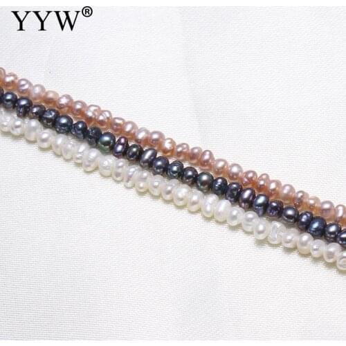 2.8-3.2mm 100% Natural Freshwater Pearl Beads black Baroque Pearl Loose Beads For DIY Necklace Bracelat Jewelry Making