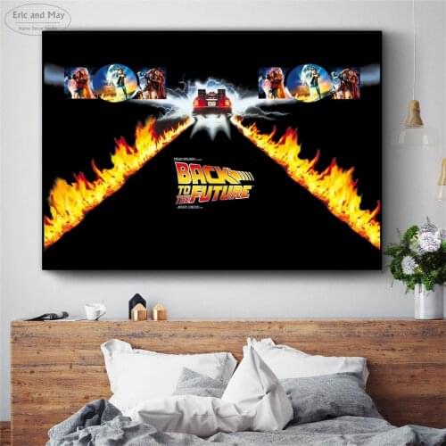 Back To The Future Movie Black Posters and Prints Wall art Decorative Picture Canvas Painting For Living Room Home Decor Unframe