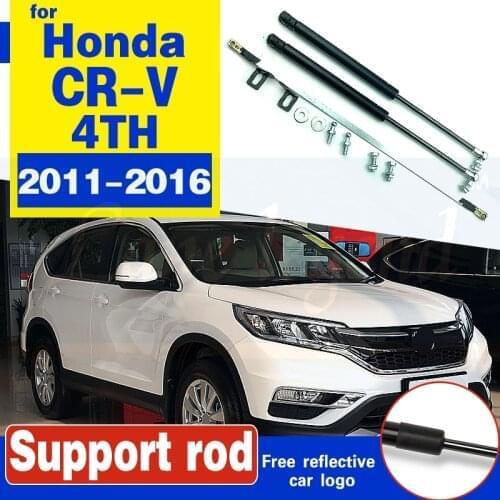 For Honda CRV CR-V 2011-2016 4TH Car Bonnet Hood Gas Shock Lift Supporting Strut Bars Support Rod Styling No Drilling/Welding