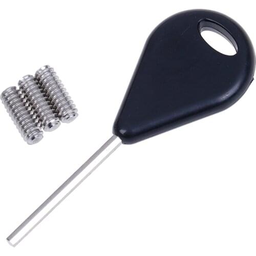 Surfboard Fin Key + 3x Grub Screws Surfing Surf Board Accessory for Fins