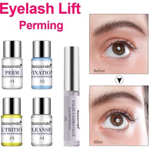 1 Set Semi-pernament Lash Lift Kit Eyelash Lamination Kit Styling Perming Setting Curling Eyelashes Lamination Beauty Salon Use