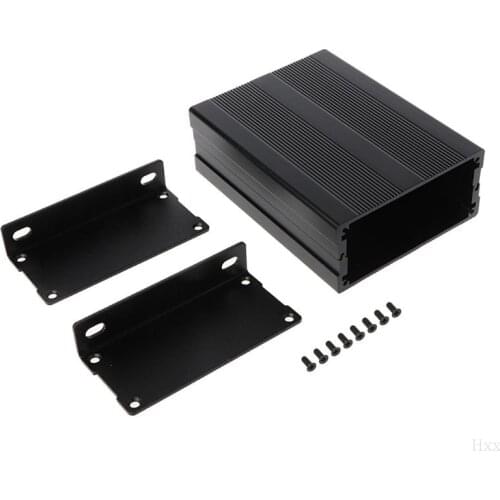 New Black 100x76x35mm Corrosion Resistant Aluminum Split Body Aluminum Box Enclosure Case Project Electronic DIY