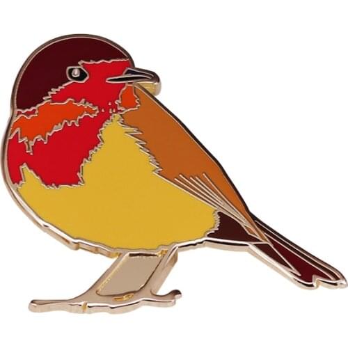 Beautiful Robin Bird Brooch Wildlife British Nature Pin Perfect Christmas Stocking Filler