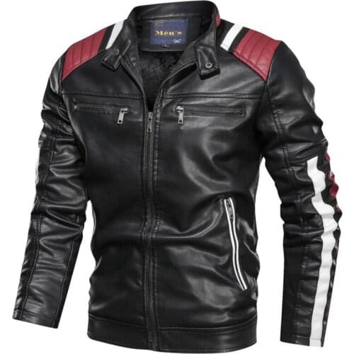 Brand New Jacket Men Casual Spring Fashion Streetwear Motorcycle Leather Jackets Jaqueta Masculina Fleece Clothes Plus Size 6XL