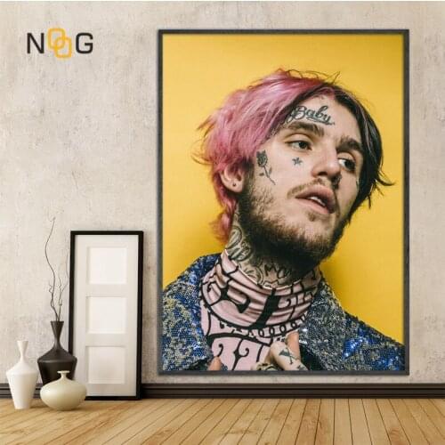 NOOG Lil Peep Wall Art Poster Wall Pictures Hiphop Posters And Prints Canvas Painting Canvas Prints For Nordic Living Room Decor