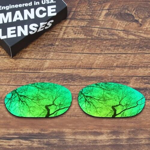 ToughAsNails Polarized Replacement Lenses for Oakley Monster Dog Sunglasses Green Mirrored (Lens Only)