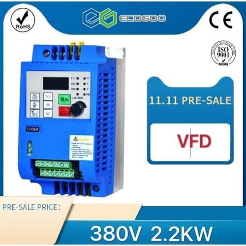Frequency Converter For Motor 380V 0.75KW/1.5KW/2.2KW/4KW 3 Phase Input And Three Output 50hz/60hz AC Drive VFD Inverter