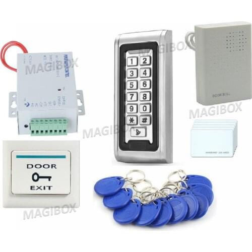 RFID Reader Door Access Control Entry Kit Password Keypad Card 125kHz Waterproof