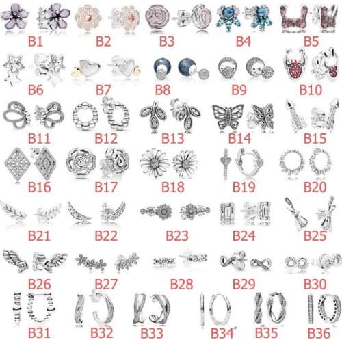 Earrings 925 Sterling Silver Earrings For Women Wedding EARRINGS Jewelry Gif