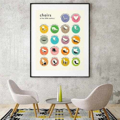 Chaise 20ème siècle (Giclée Fine Art Print) version couleur art poster