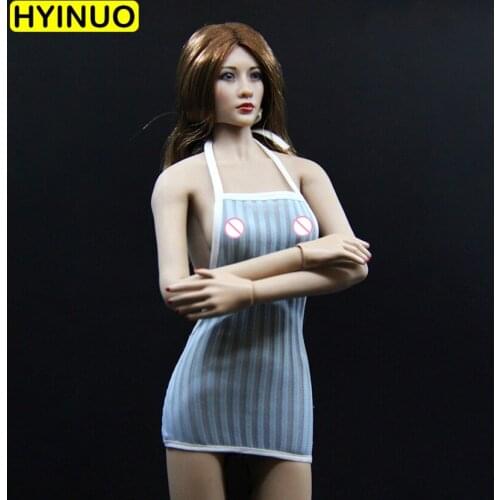3 Colors 1/6 Scale Loose Women Sexy Short Skirt Halter Dress Clothes Suit Set Model for 12''Action Figure Body Clothing Doll