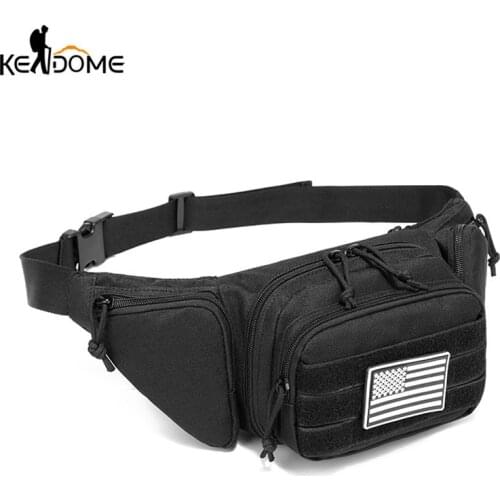 Outdoor Tactical Gun Waist Bag Utility Pouch Riding Pockets Phone Adjustable Hunting Bags Fishing Camping Gun Holster Bag X644D
