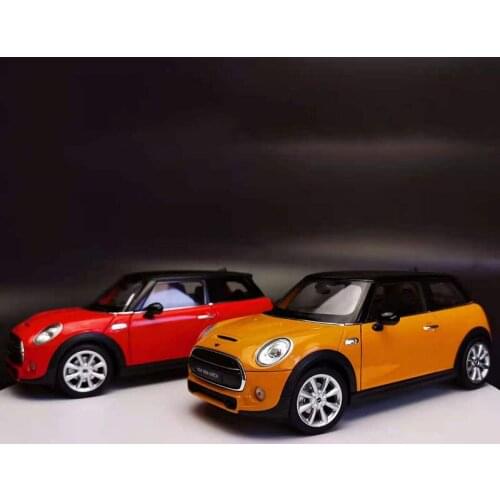 WELLY Diecast 1:18 Scale BMW MINI Classic Car Simulation Alloy Car Model Collection Souvenir Display Gift Toys for Boys
